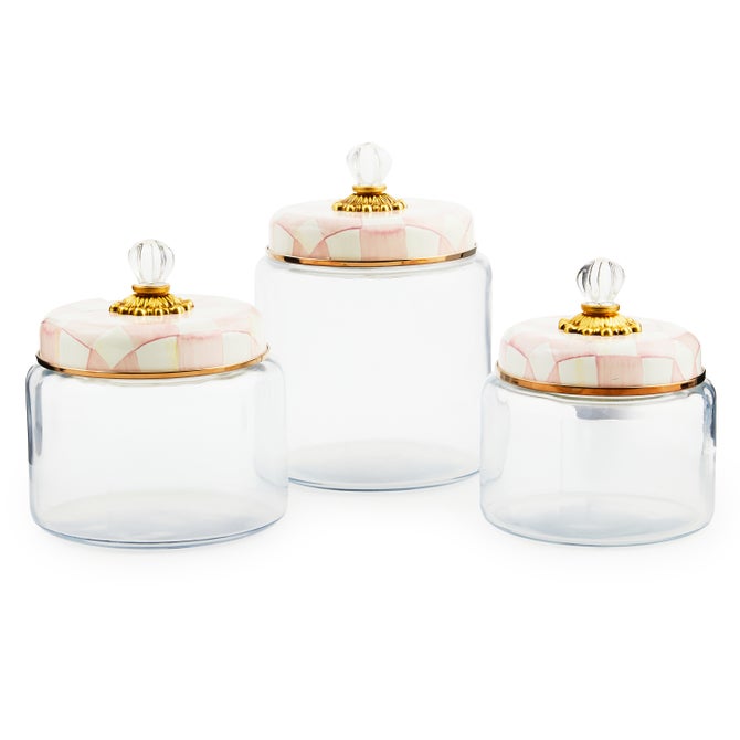 Rosy Check Kitchen Canister Set - {current_domain}