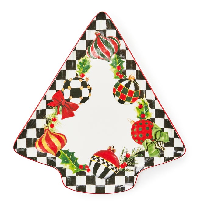 Deck the Halls Tree Serving Platter - {current_domain}