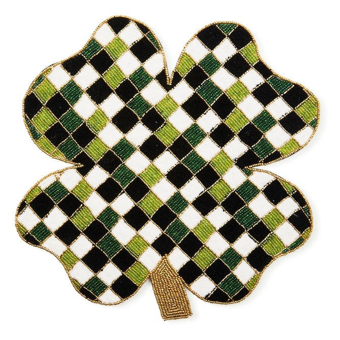 Shaped Lucky Clover Placemat - {current_domain}