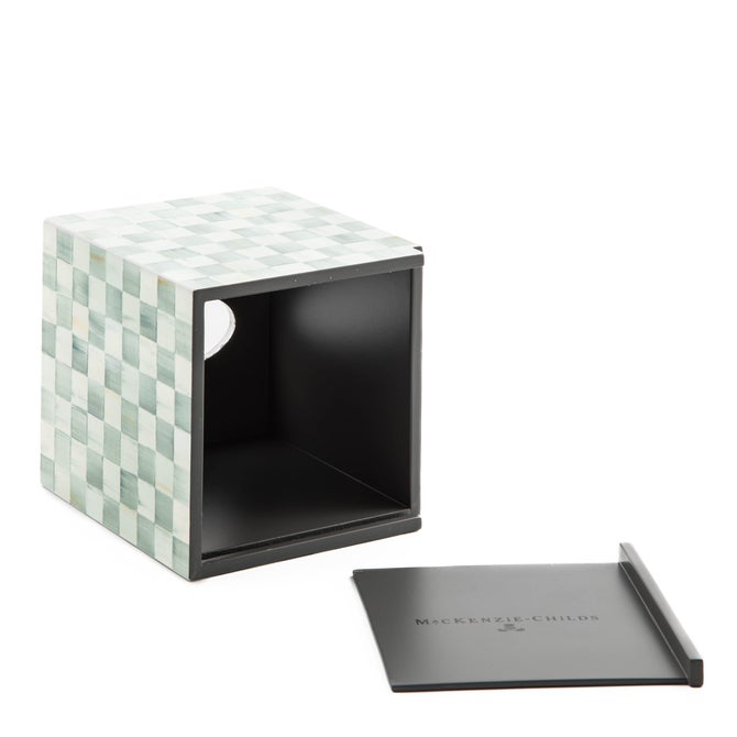 Sterling Check Lacquer Boutique Tissue Box Cover - {current_domain}