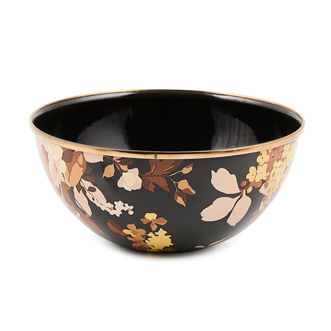 WIld Rose Brown Enamel Everyday Bowl - {current_domain}