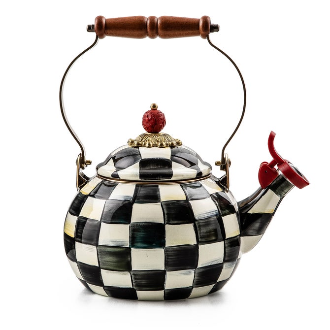 Courtly Check Whistling Tea Kettle - {current_domain}