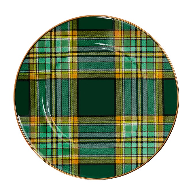 Tartan Green Salad Plate - {current_domain}