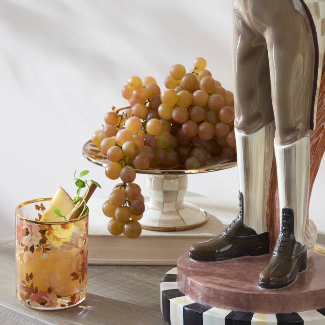 Wild Rose White Mini Pedestal Platter - {current_domain}