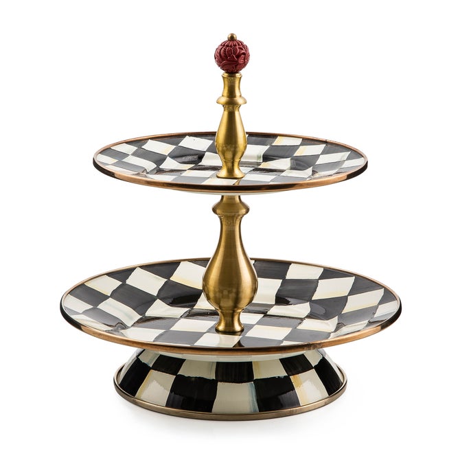 Courtly Check Two Tier Sweet Stand - {current_domain}