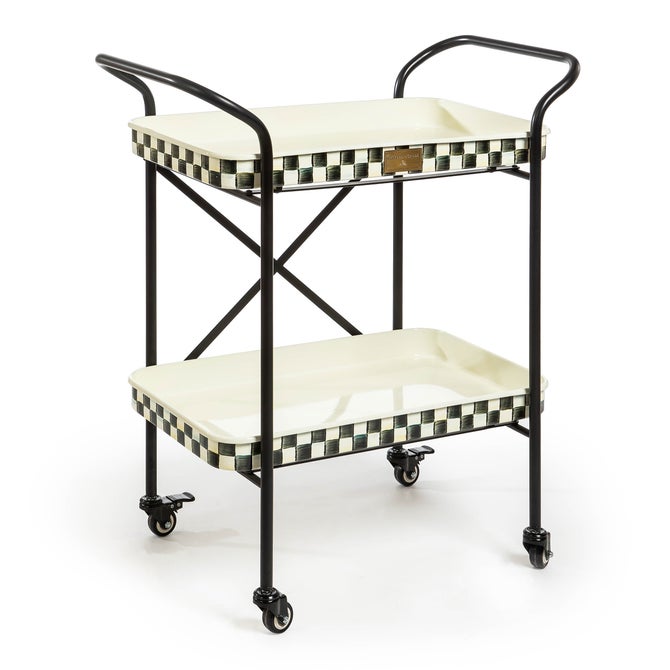 Courtly Check 2-Tier Kitchen Cart - {current_domain}