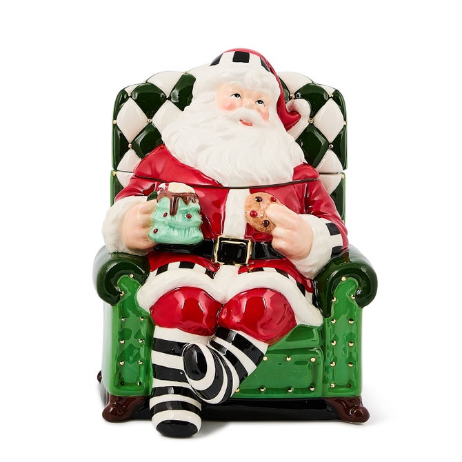 Check It Out Santa in Chair Cookie Jar - {current_domain}