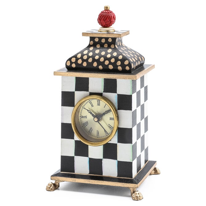 Courtly Check Desk Clock - {current_domain}