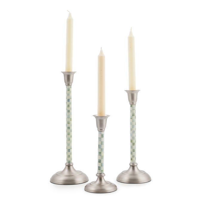 Sterling Check Medium Candlestick - {current_domain}
