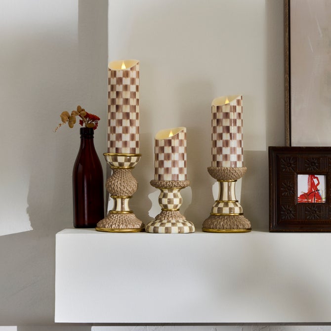 Check Flameless Pillar Candle - {current_domain}