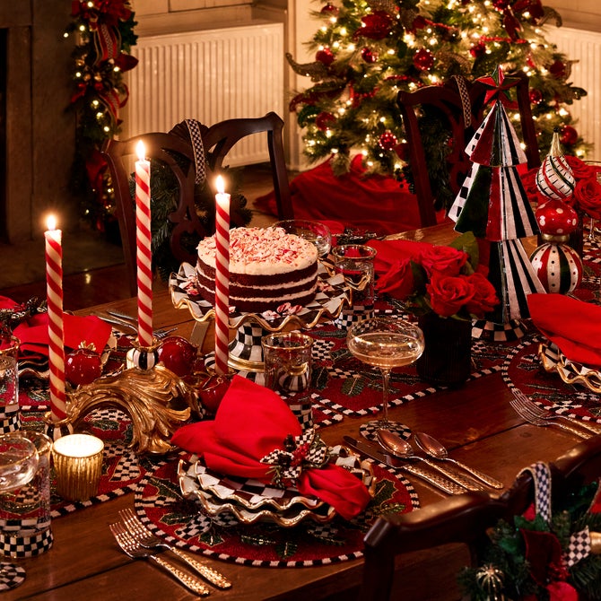 Candy Cane Dinner Candles, Set of 2 - {current_domain}