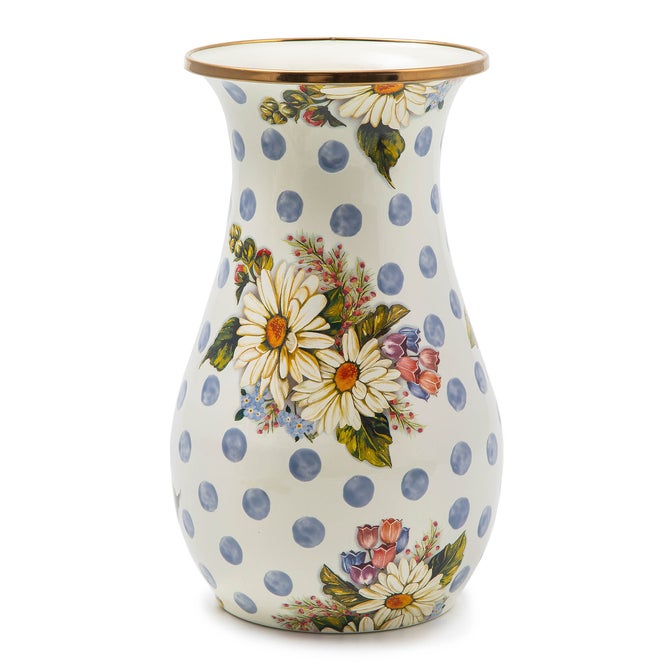 Wildflowers Blue Tall Vase - {current_domain}
