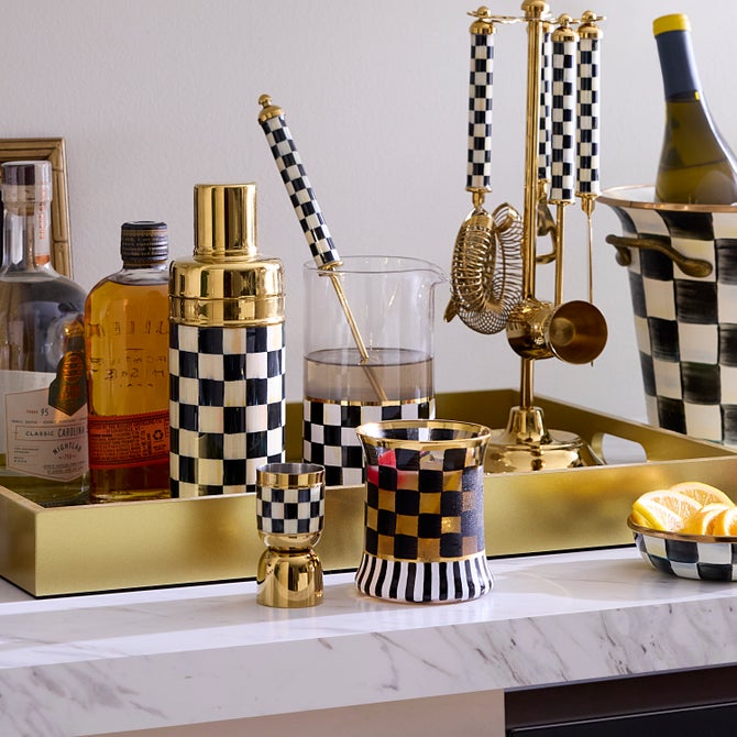 Courtly Check Mixing Glass - {current_domain}