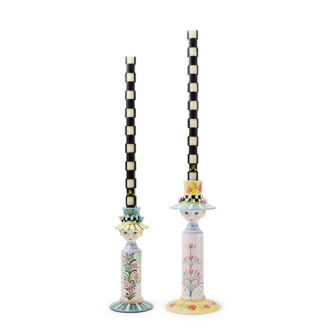 Rosy Meadow Lady Candle Holders, Set of 2 - {current_domain}