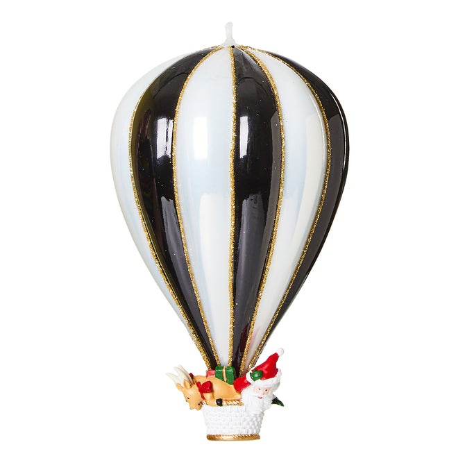 Hot Air Balloon Glass Ornament - {current_domain}