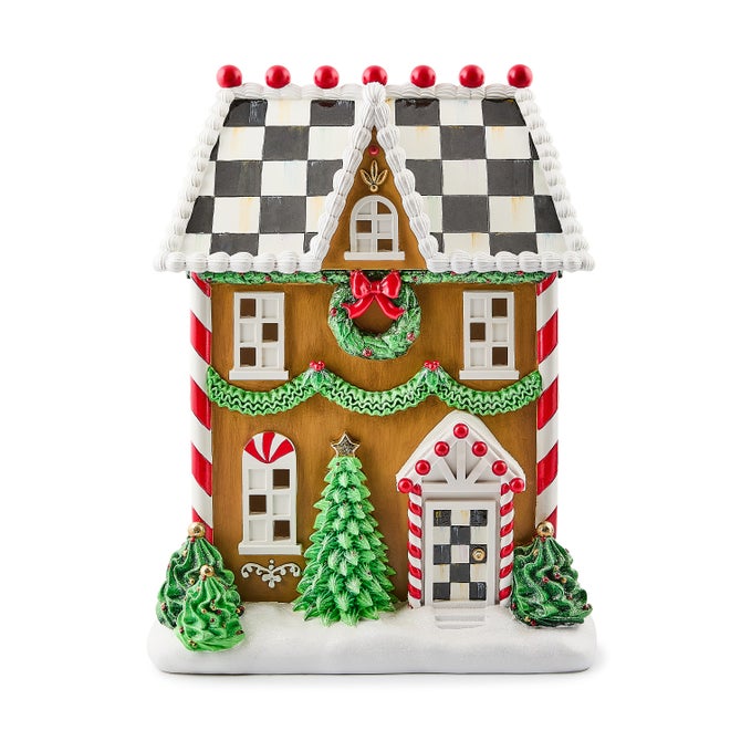 Holly Village Illuminated Gingerbread House - {current_domain}