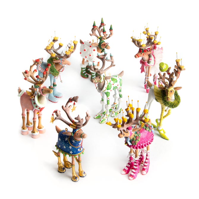 Patience Brewster Dash Away Reindeer Mini Ornaments Set - {current_domain}