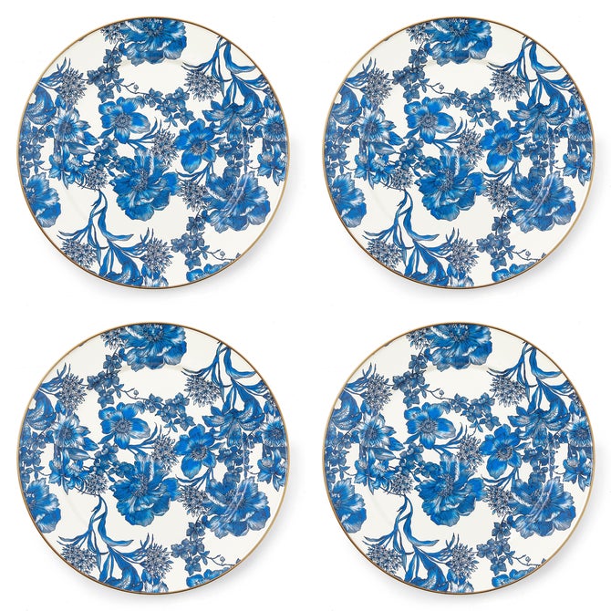Royal English Garden Enamel Charger/Plate, Set of 4 - {current_domain}