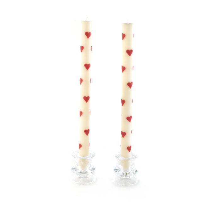 Heart Dinner Candles, Set of 2 - {current_domain}