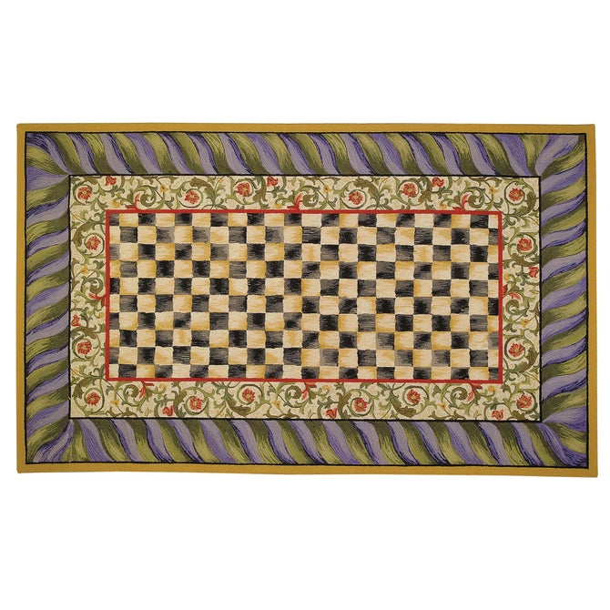 Courtly Check Purple & Green 5' x 8' Rug - {current_domain}