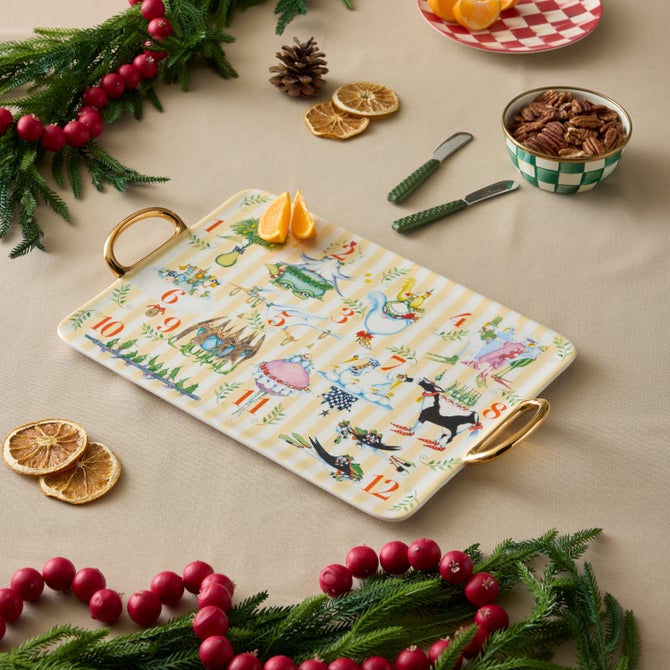 Patience Brewster 12 Days Ceramic Platter - {current_domain}