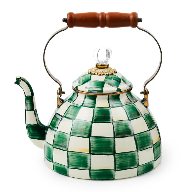 Emerald Check 3 Quart Tea Kettle - {current_domain}