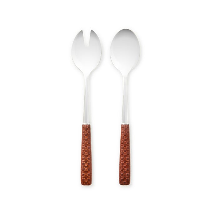 Everyday Leather Salad Serving Set - {current_domain}