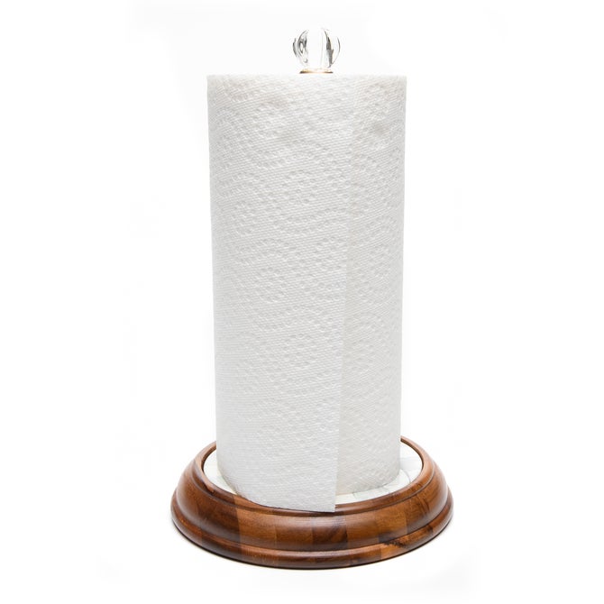 Sterling Check Wood Paper Towel Holder - {current_domain}