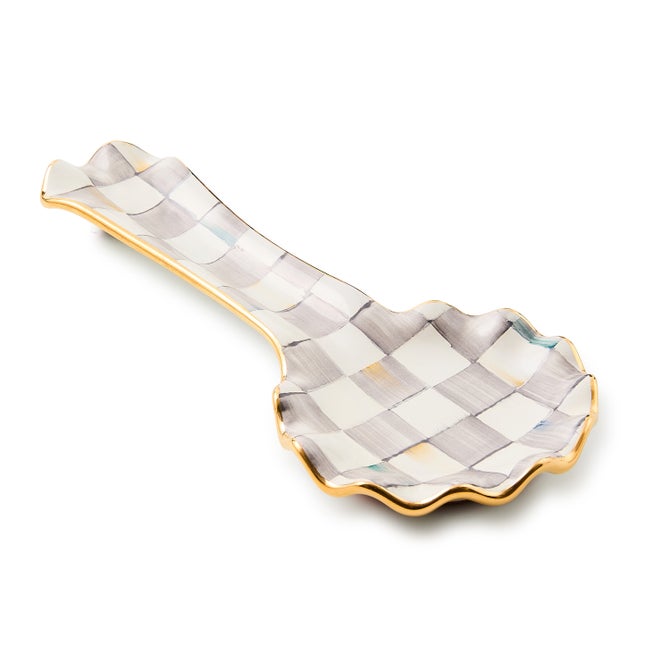 Sterling Check Ceramic Spoon Rest - {current_domain}