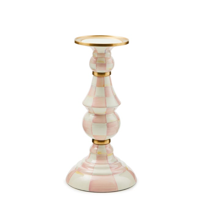 Rosy Check Large Pillar Candlestick - {current_domain}