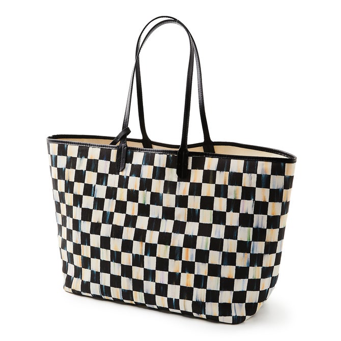 Courtly Check Marche Large Tote - {current_domain}