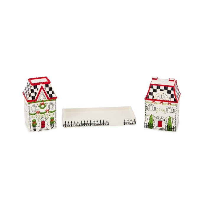 Holly Village Salt & Pepper Set - {current_domain}