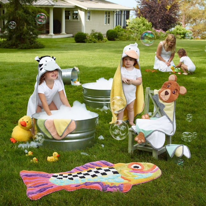 Happy Fish Bath Rug - {current_domain}