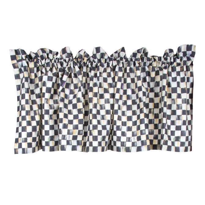 Courtly Check Cafe Valance - {current_domain}