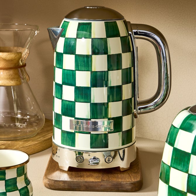 Emerald Check Electric Kettle - {current_domain}