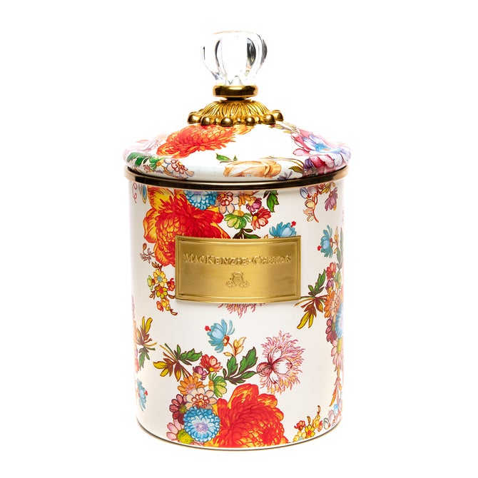 White Flower Market Medium Canister - {current_domain}