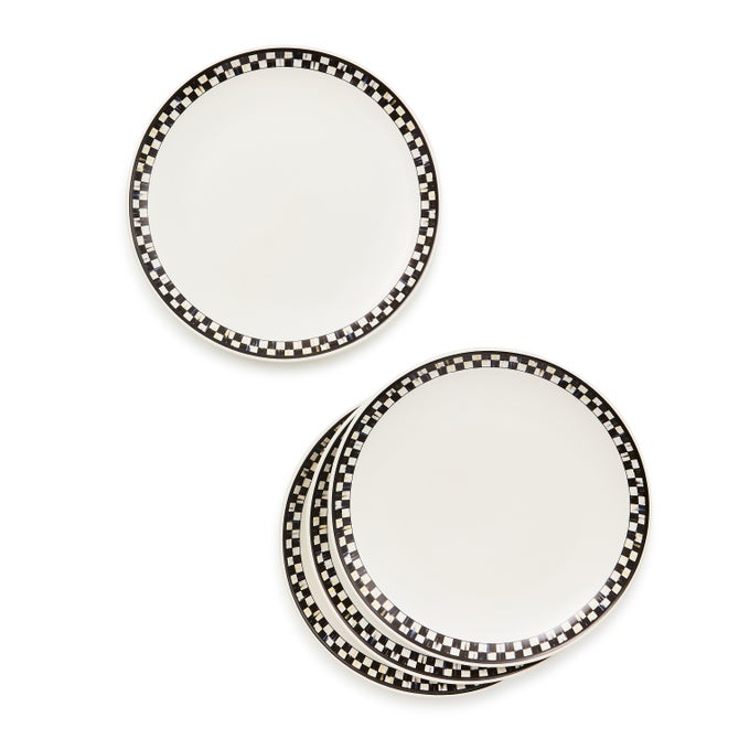 Courtly Check Everyday Lunch Plates, Set of 4 - {current_domain}