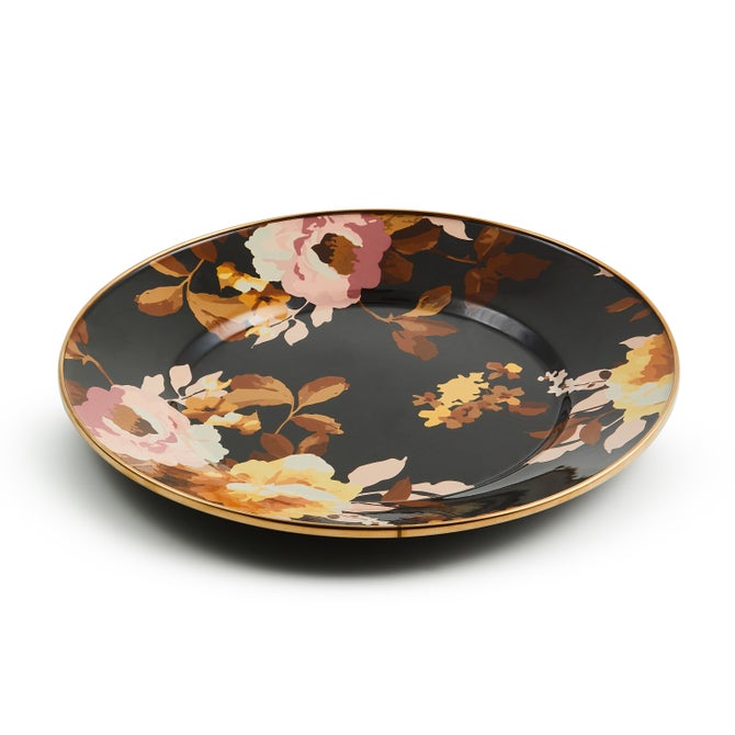 Wild Rose Brown Dinner Plate - {current_domain}