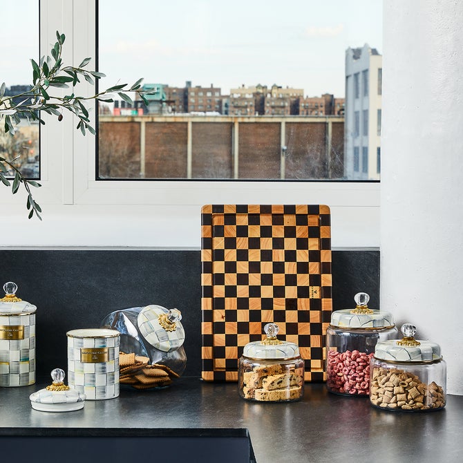 Sterling Check Medium Kitchen Canister - {current_domain}