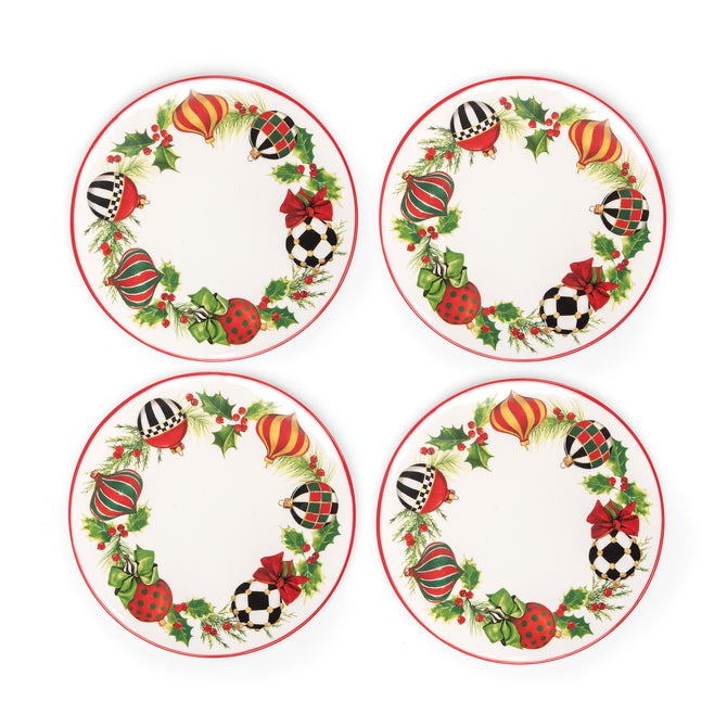 Deck the Halls Salad Plates, Set of 4 - {current_domain}