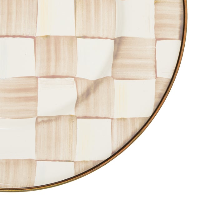 Mocha Check Salad Plate - {current_domain}