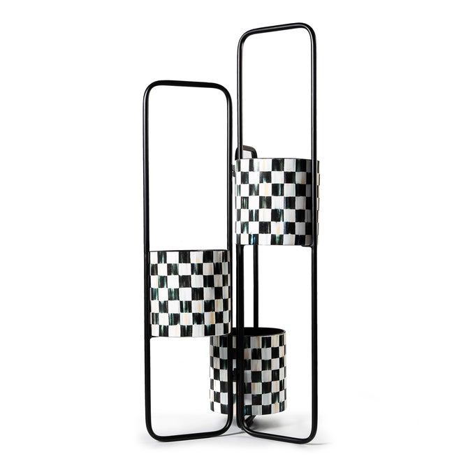 Courtly Check Triple Plant Stand - {current_domain}