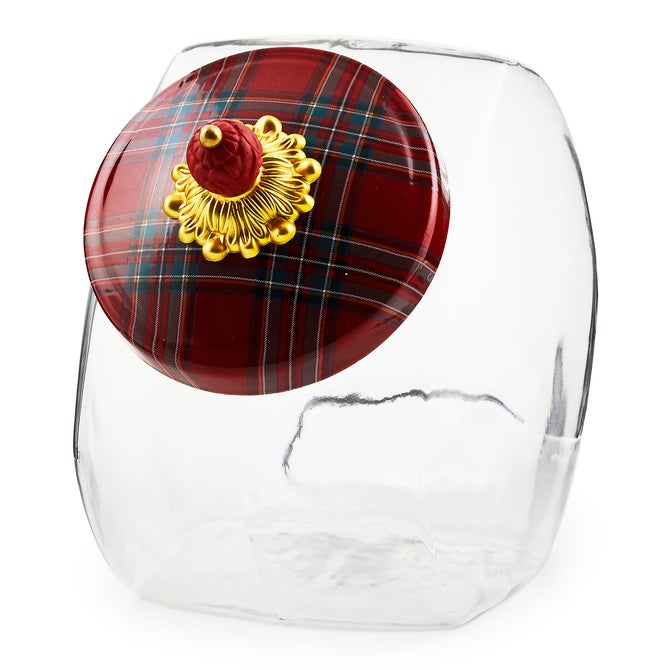 Cookie Jar with Red Tartan Lid - {current_domain}