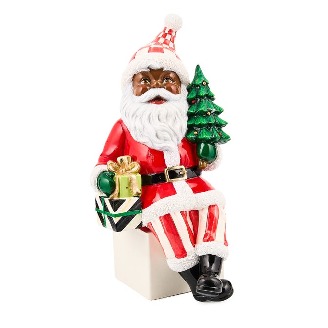 Check It Out Black Santa Ledge Sitter - {current_domain}