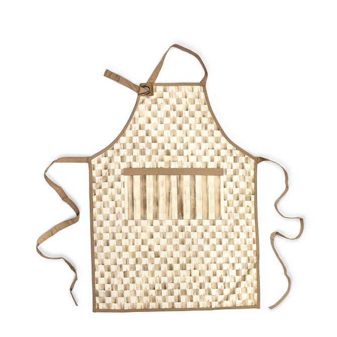 Mocha Check Apron - {current_domain}