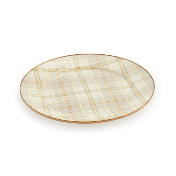 Tartan Latte Charger/Plate - {current_domain}