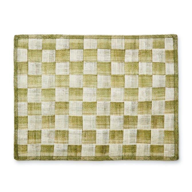 Green Sinamay Placemats, Set of 4 - {current_domain}
