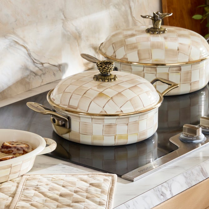 Mocha Check 3 Qt. Casserole - {current_domain}