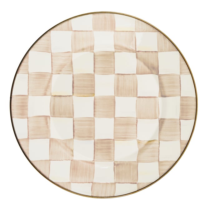 Mocha Check Enamel Dinnerware - {current_domain}