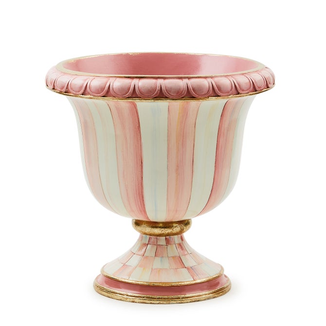 Rosy Stripe Tabletop Urn - {current_domain}